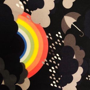 LuLaRoe Pants - Lularoe rainbow black clouds legging LuLaRoe Pants - Lularoe rainbow black clouds legging